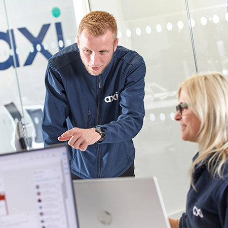 man and woman shaking hands